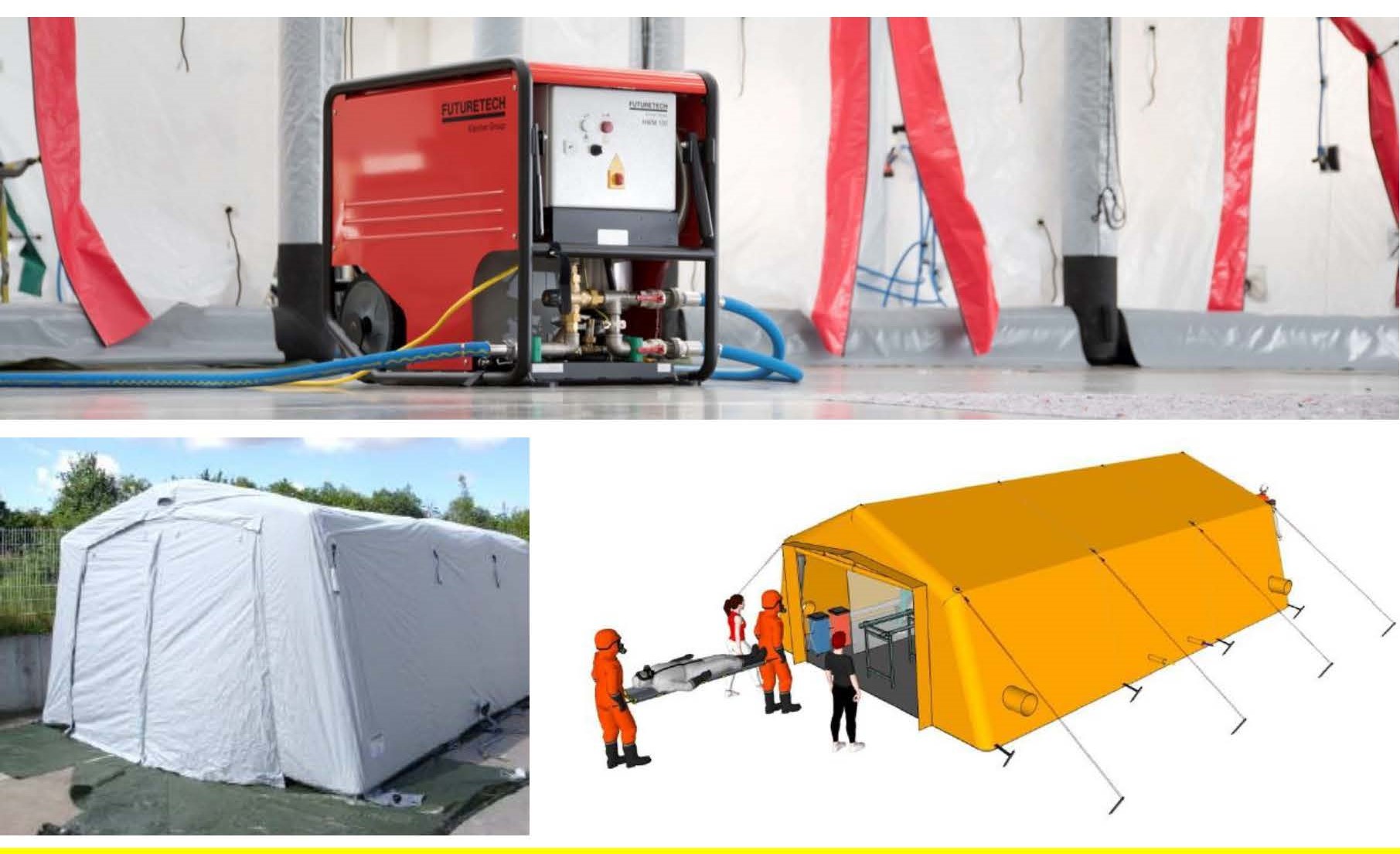 应急洗消帐篷及热水供应系统